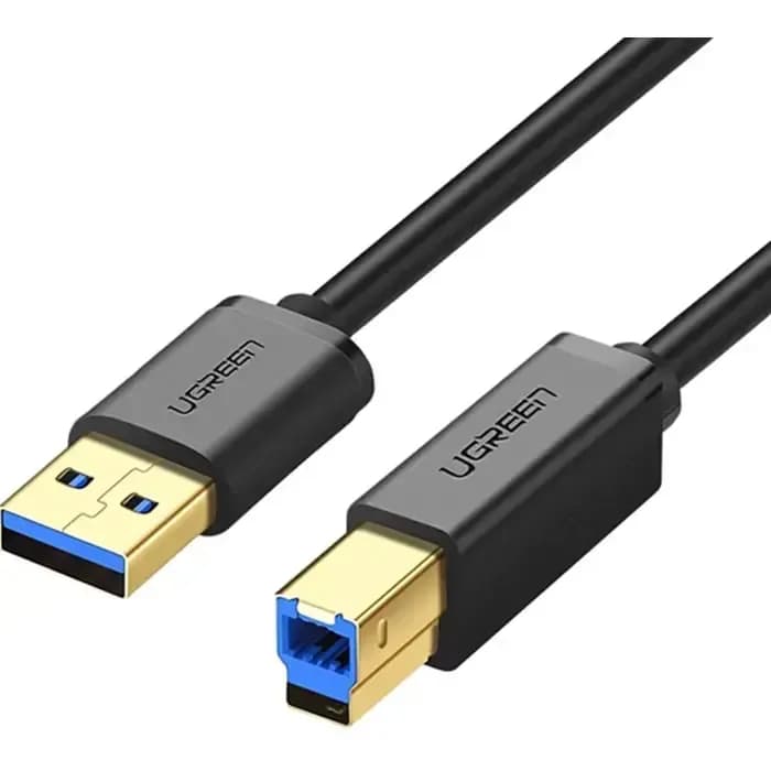 Kabel Ugreen 10372, USB-A 3.0 (M) na USB-B (M), 2.0m, crni