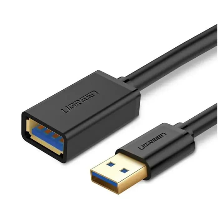 Kabel Ugreen 10373, USB-A (M) na USB-A (Ž), 2.0m, crni