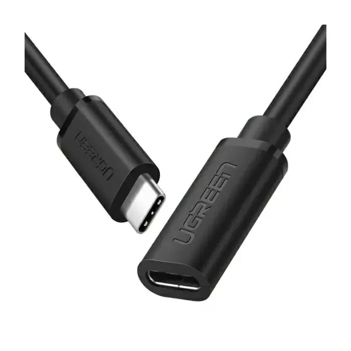 Kabel Ugreen 10387, USB-C (M) na USB-C (Ž), Thunderbolt 3, 1.0m, crni