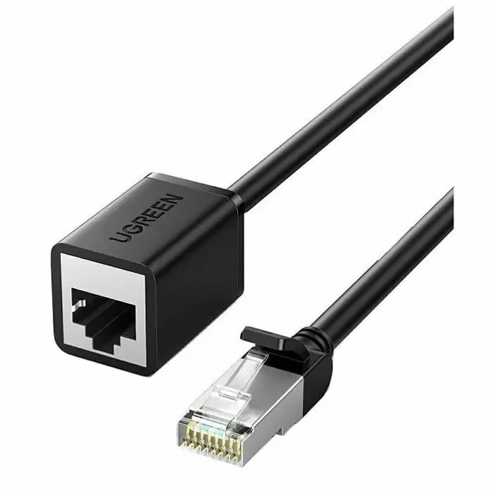 Kabel Ugreen 11281, mrežni, UTP (M) na UTP (Ž), Cat6, 2.0m, crni