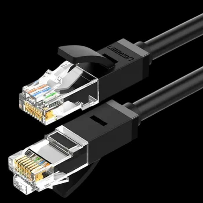 Kabel Ugreen 20162, mrežni, UTP, Cat6, 5.0m, crni