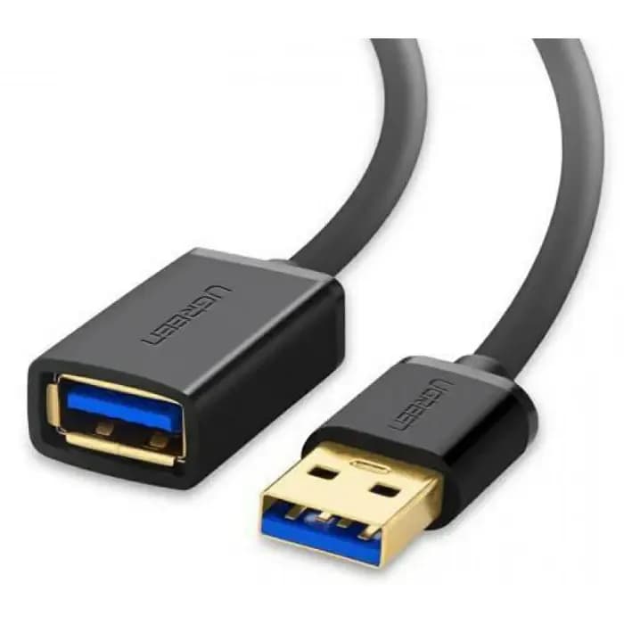 Kabel Ugreen 30126, USB-A (M) na USB-A (Ž), 1.5 m, crni