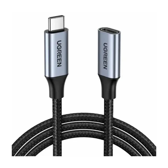 Kabel Ugreen 30205, USB-C (M) na USB-C (Ž), 100W, Thunderbolt 3, 1.0m, crni