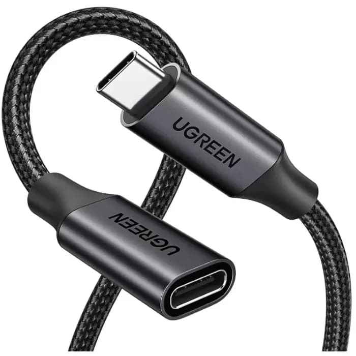 Kabel Ugreen 45191, USB-C (M) na USB-C (Ž), Thunderbolt 3, 1m, crni