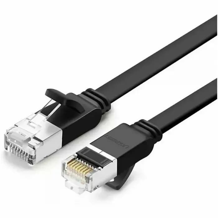 Kabel Ugreen 50186, mrežni, UTP, Cat6, flat, 3.0m, crni