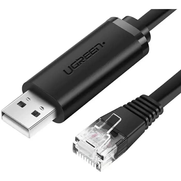 Kabel Ugreen 50773, USB-A (M) na UTP (M), 1.5m, crni