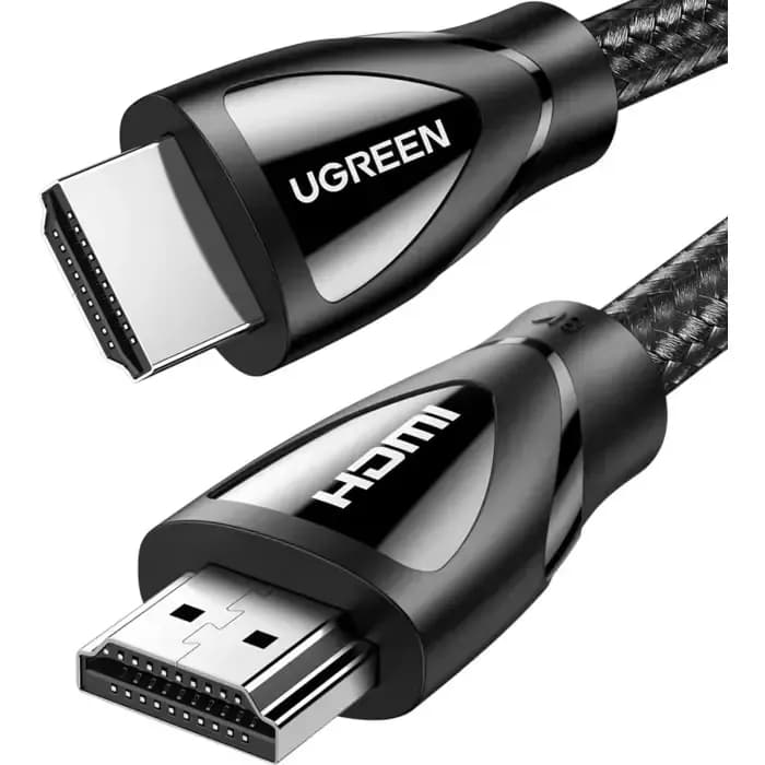 Kabel Ugreen 80403, HDMI 2.1, pleteni, 2.0m, crni