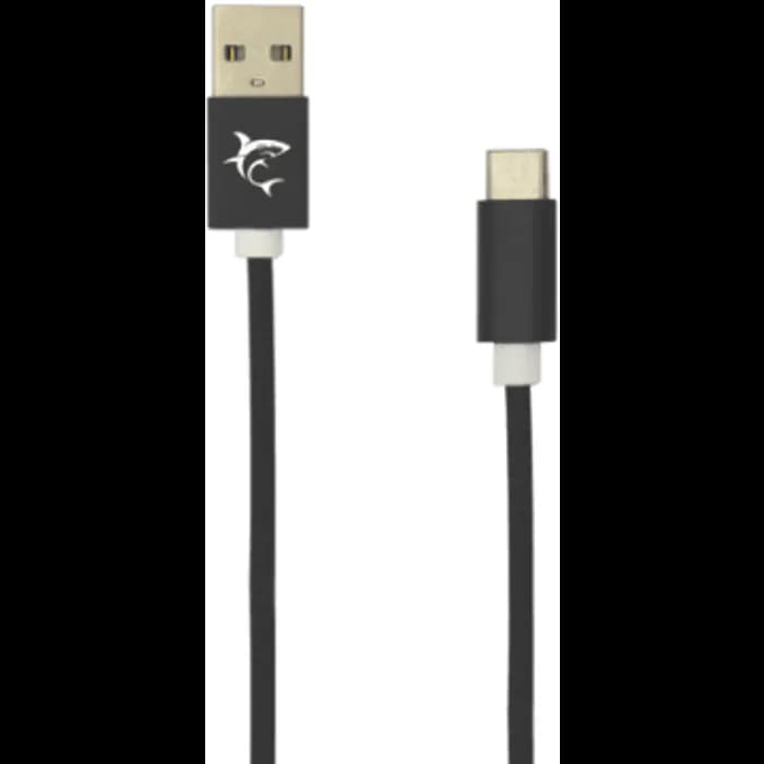Kabel White Shark Adder, USB-A (M) na USB-C (M), 2.0m, crni