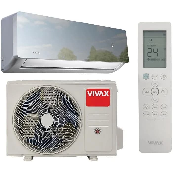 Klima uređaj Vivax Cool, ACP-12CH35AERI+ R32, WiFi, 3.52kW, A+++, Silver Mirror