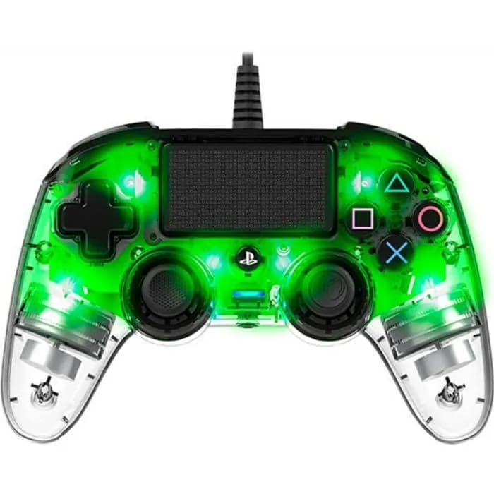 Kontroler Nacon Compact Illuminated, žičani, PC, PS4, prozirno-zeleni
