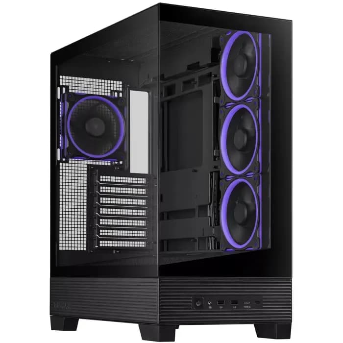 Kućište Asus A31 Plus, Mid tower, kaljeno staklo, ARGB, ATX, crno