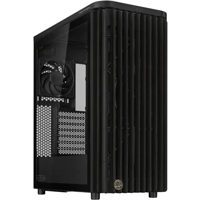 Kućište Asus ProArt PA401 Wood Edition, Mid tower, kaljeno staklo, bez napajanja, ATX, crno