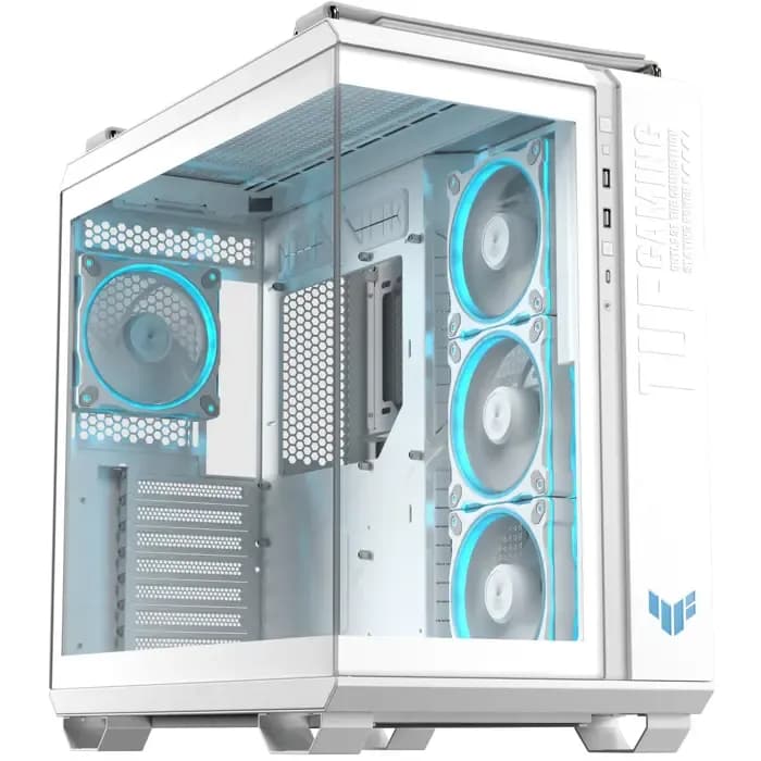 Kućište Asus TUF Gaming GT502 Horizon ARGB, Mid tower, kaljeno staklo, bez napajanja, ATX, bijelo