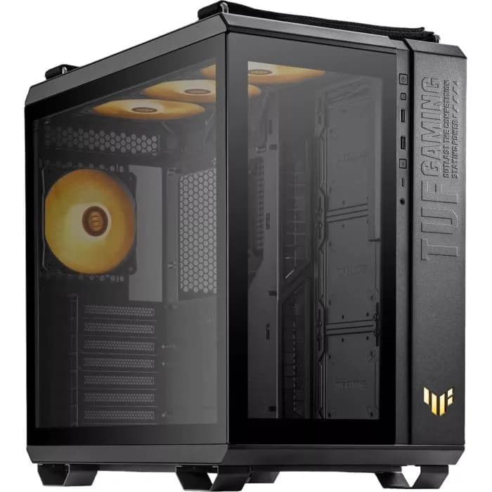 Kućište Asus TUF Gaming GT502 Plus, Mid tower, kaljeno staklo, bez napajanja, ATX, crno