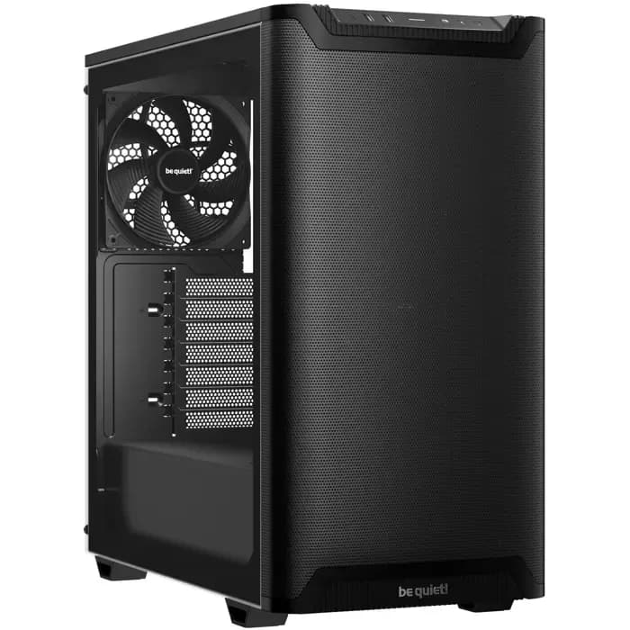 Kućište Be quiet! Pure Base 501 Airflow Window, Mid tower, kaljeno staklo, bez napajanja, ATX, crno