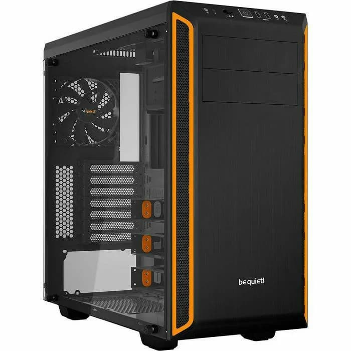 Kućište Be quiet! Pure Base 600 Orange, Midi tower, kaljeno staklo, bez napajanja, ATX, crno
