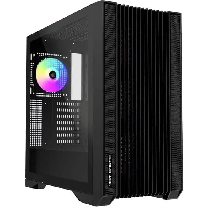Kućište Bit Force Hercules ARGB-C-TM4, Full tower, kaljeno staklo, bez napajanja, E-ATX, crno