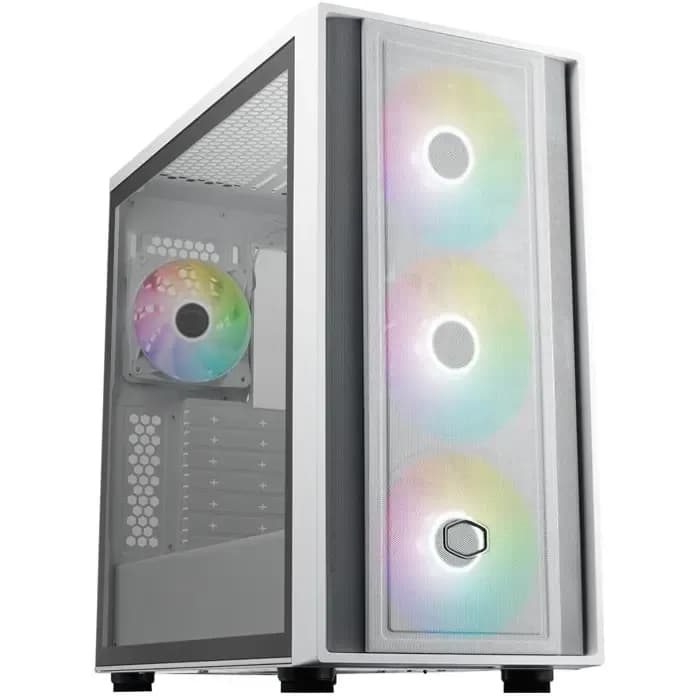 Kućište Cooler Master MasterBox 600 White, Mid tower, kaljeno staklo, bez napajanja, ATX, bijelo