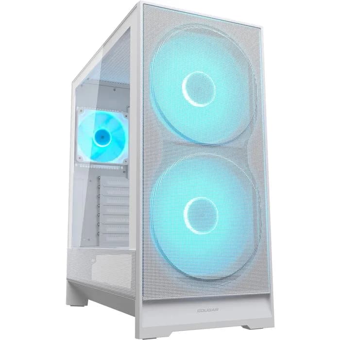 Kućište Cougar Airface 180, Mid tower, kaljeno staklo, bez napajanja, ATX, bijelo