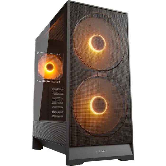Kućište Cougar Airface 180, Mid tower, kaljeno staklo, bez napajanja, ATX, crno