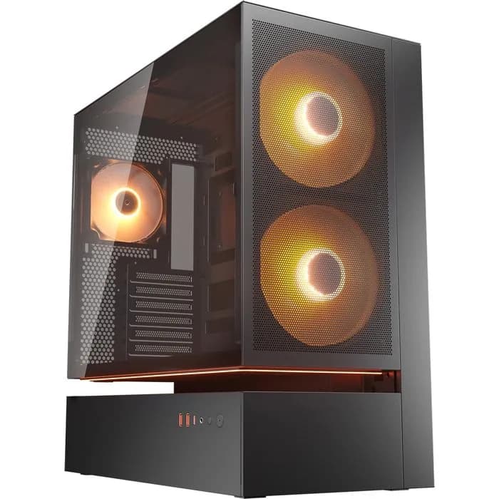 Kućište Cougar CFV235 Mesh, Mid tower, kaljeno staklo, bez napajanja, ATX, crno