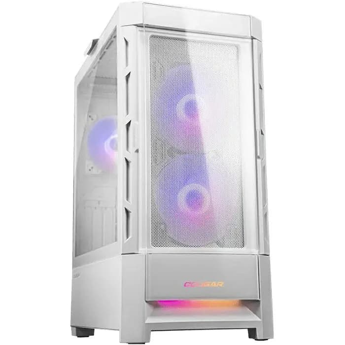 Kućište Cougar Duoface RGB, Mid tower, kaljeno staklo, bez napajanja, E-ATX, bijelo