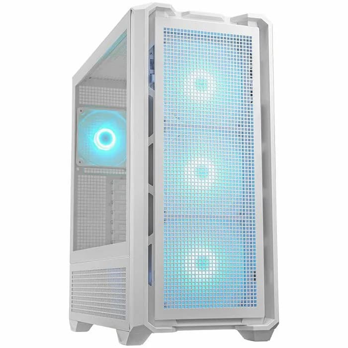 Kućište Cougar MX600 RGB White, Mid tower, kaljeno staklo, bez napajanja, E-ATX, bijelo