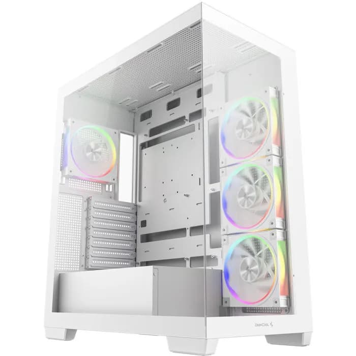 Kućište DeepCool CG580 4F V2 WH, Mid tower, kaljeno staklo, bez napajanja, ATX, bijelo