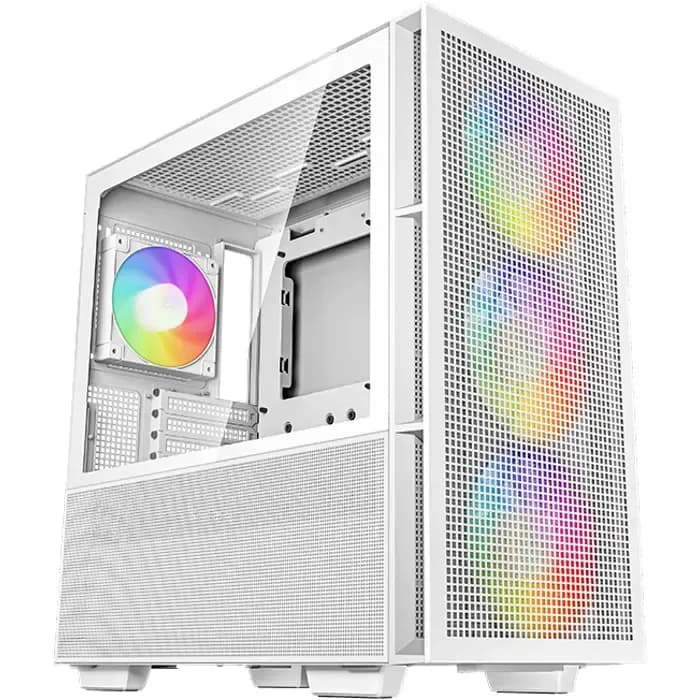 Kućište DeepCool CH560 Digital WH, Mid tower, kaljeno staklo, bez napajanja, E-ATX, bijelo