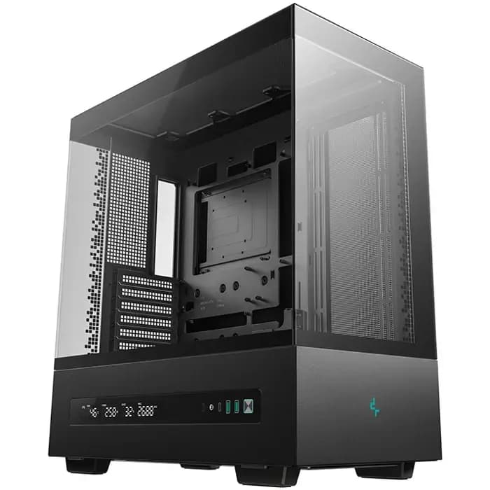 Kućište DeepCool CH690 Digital, Mid tower, kaljeno staklo, bez napajanja, ATX, crno