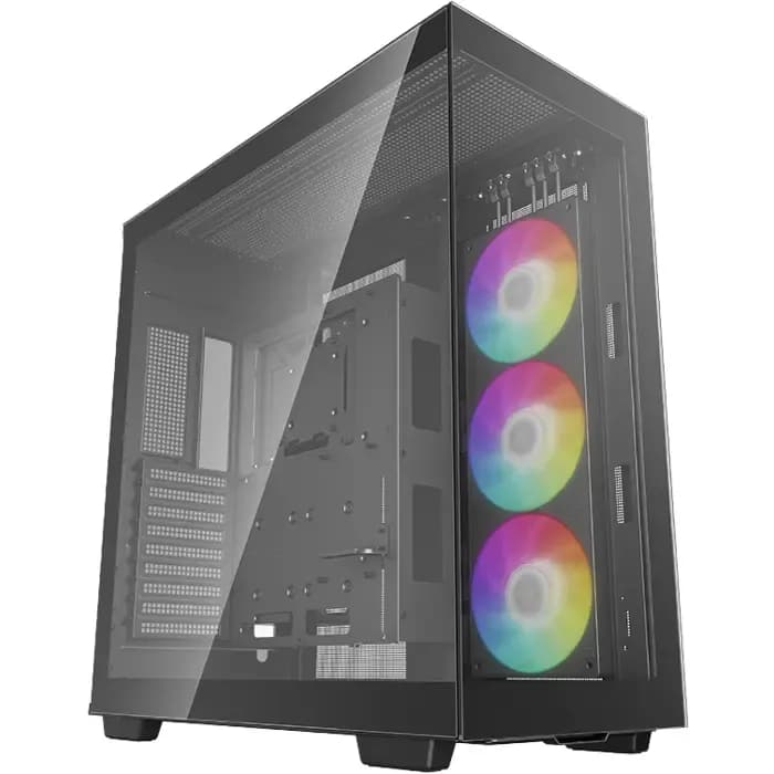 Kućište DeepCool CH780, Full tower, kaljeno staklo, bez napajanja, E-ATX, crno