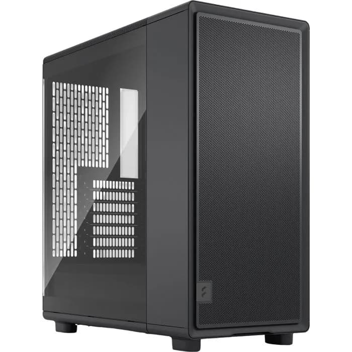 Kućište Fractal Epoch Black TG, Mid tower, kaljeno staklo, bez napajanja, ATX, crno