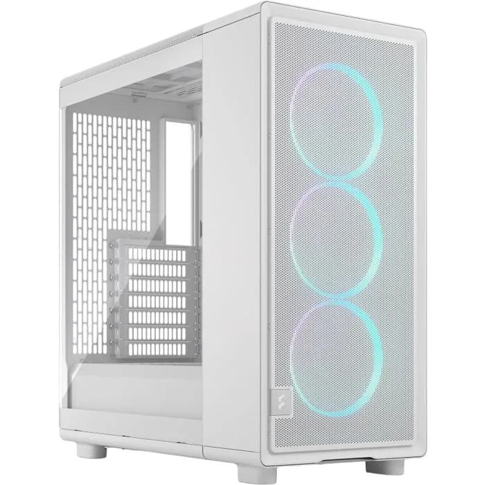 Kućište Fractal Epoch RGB White TG, Mid tower, kaljeno staklo, bez napajanja, ATX, bijelo