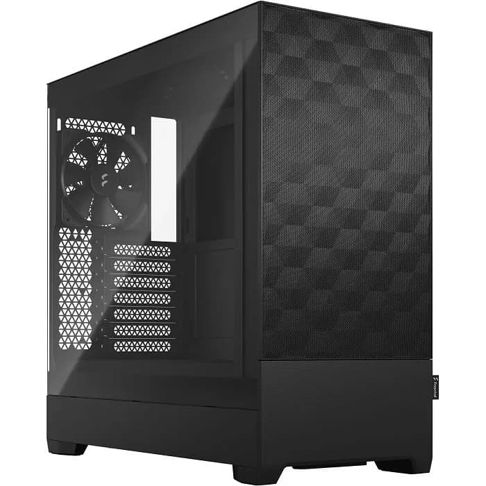 Kućište Fractal Pop Air Black TG, Mid tower, kaljeno staklo, bez napajanja, ATX, crno