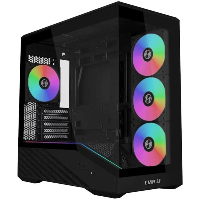 Kućište Lian Li Vector V100R Mini, Micro tower, kaljeno staklo, bez napajanja, Micro ATX, crno