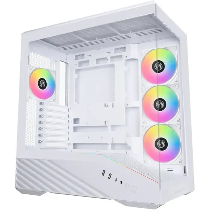 Kućište Lian Li Vector V100R, Midi tower, kaljeno staklo, bez napajanja, ATX, bijelo