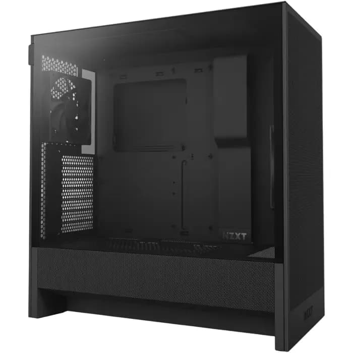 Kućište NZXT H5 Flow, Mid tower, kaljeno staklo, bez napajanja, ATX, crno