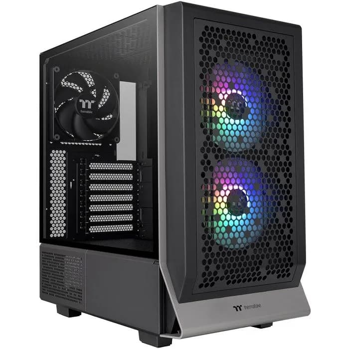 Kućište Thermaltake Ceres 300 TG ARGB, Mid tower, kaljeno staklo, bez napajanja, E-ATX, crno