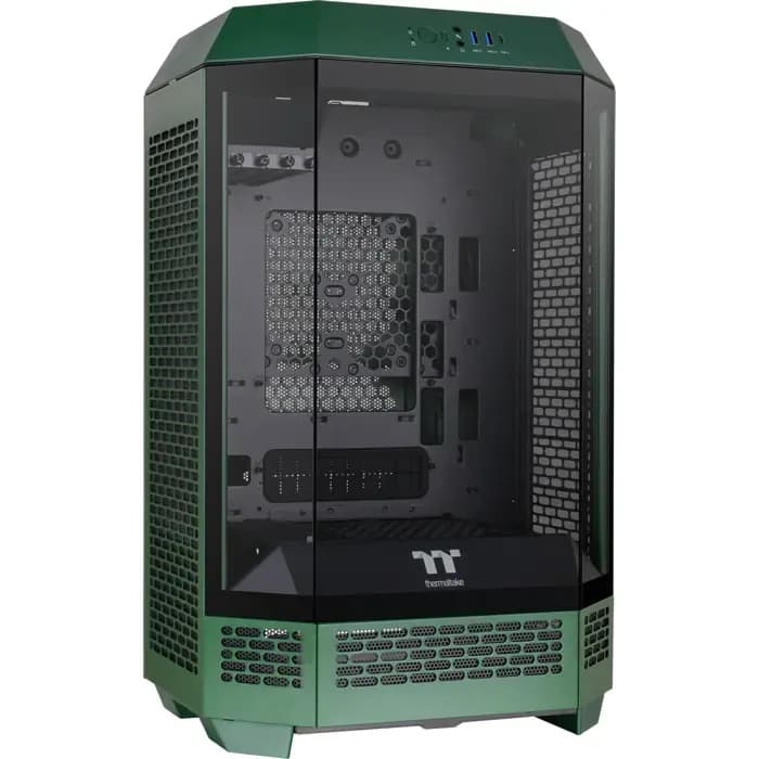 Kućište Thermaltake The Tower 300 Racing Queen, Micro tower, kaljeno staklo, bez napajanja, Micro ATX, zeleno