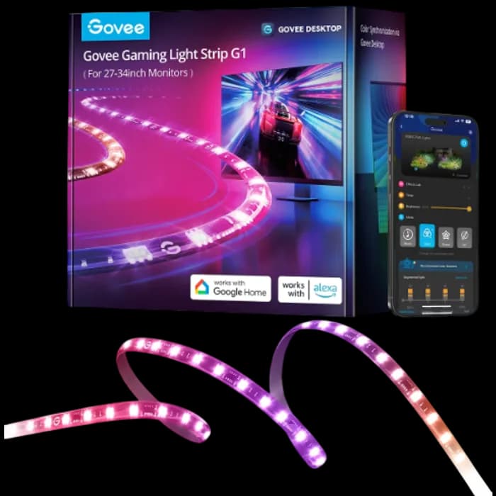 LED traka Govee Gaming Light Strip G1, H6609, WiFi, Bluetooth, RGBIC, za 27-34"