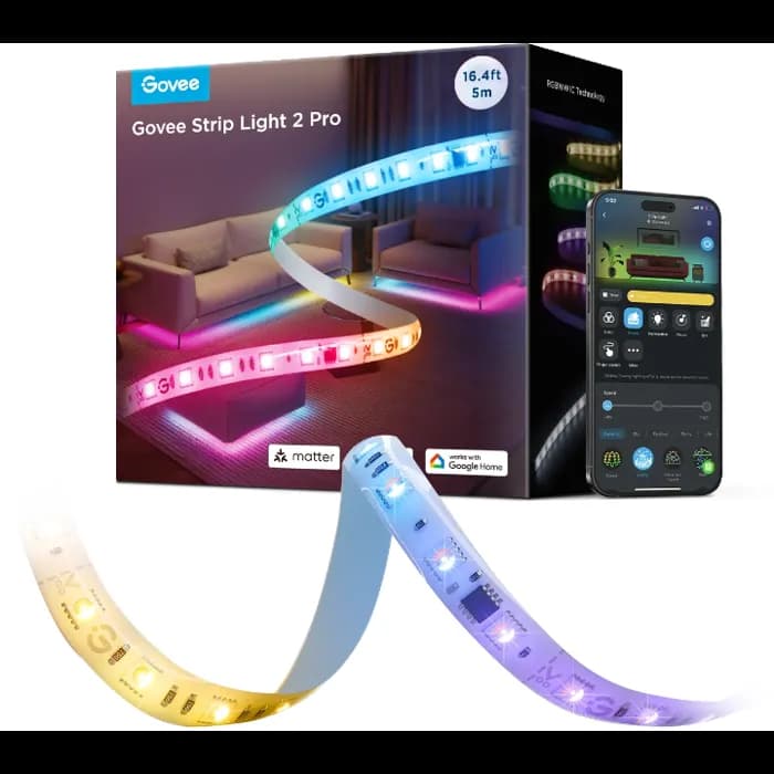 LED traka Govee Strip Light 2 Pro, H61F5, 5.0m, RGBWW