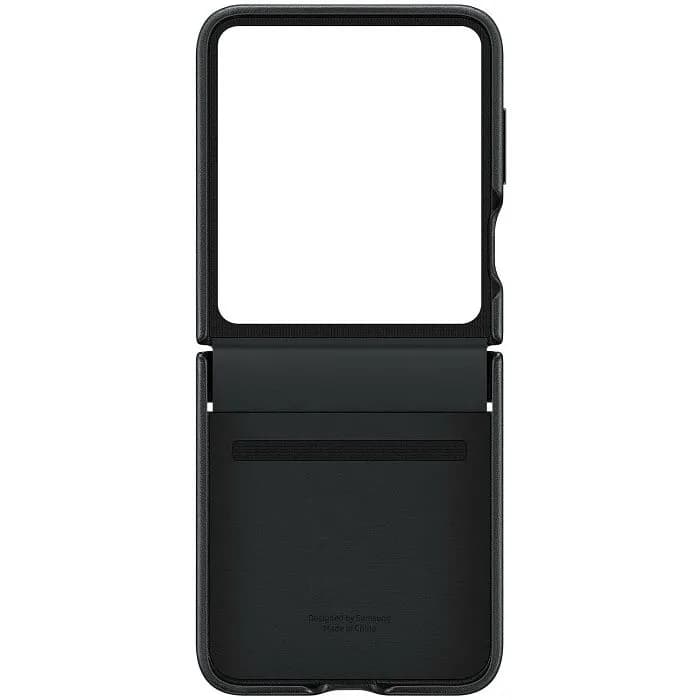 Maskica za mobitel Samsung Leather Eco, za Samsung Galaxy Z Flip 5, crna