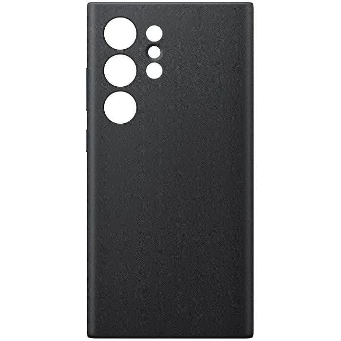Maskica za mobitel Samsung Vegan Leather, za Samsung Galaxy S24 Ultra, crna