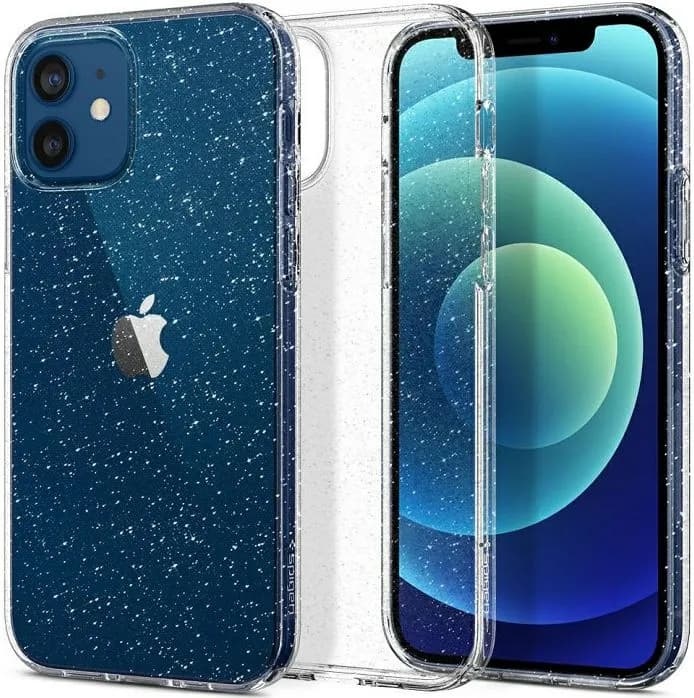Maskica za mobitel Spigen Liquid Crystal Glitter, za Apple iPhone 12/Pro, glitter prozirna