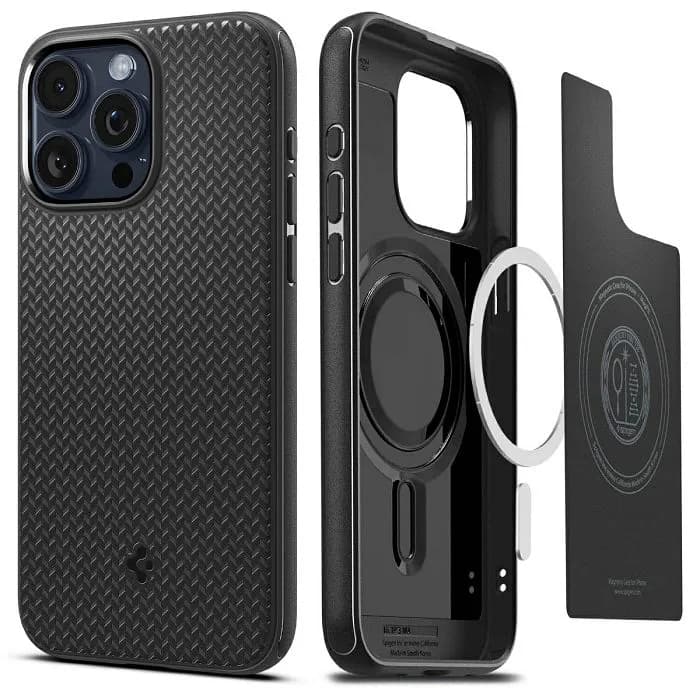 Maskica za mobitel Spigen Mag Armor MagSafe, za Apple iPhone 15 Pro, mat crna