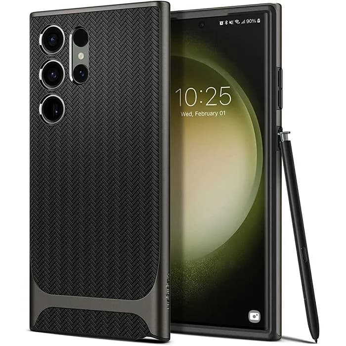 Maskica za mobitel Spigen Neo Hybrid, za Samsung Galaxy S23 Ultra, siva