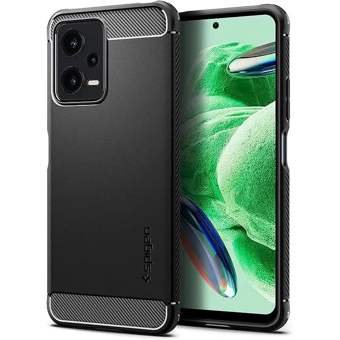 Maskica za mobitel Spigen Rugged Armor, za Xiaomi Redmi Note 12 5G/ Poco X5 5G, crna
