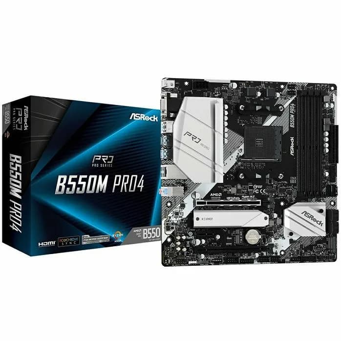 Matična ploča ASRock B550M Pro4, AMD AM4, Micro ATX