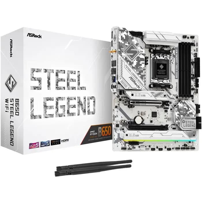 Matična ploča ASRock B650 Steel Legend WiFi, AMD AM5, WiFi, Bluetooth, ATX