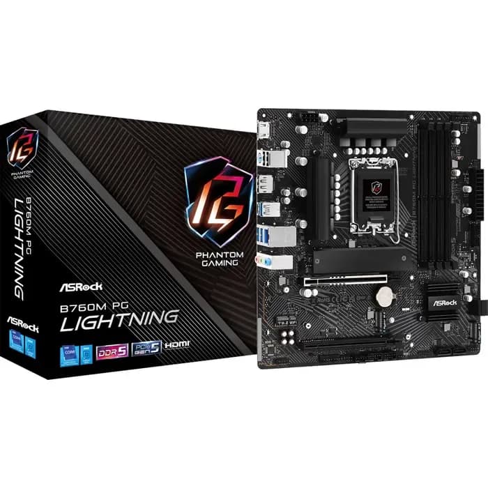 Matična ploča ASRock B760M PG Lightning, Intel LGA1700, Micro ATX